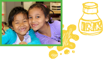 AboutUs_OurMissionImage Two elementary students smiling